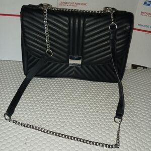 Topshop Black Quilted Satchel